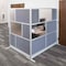 Luxor Modular Room Divider Wall System MW-7070-XFCG - alternate 1